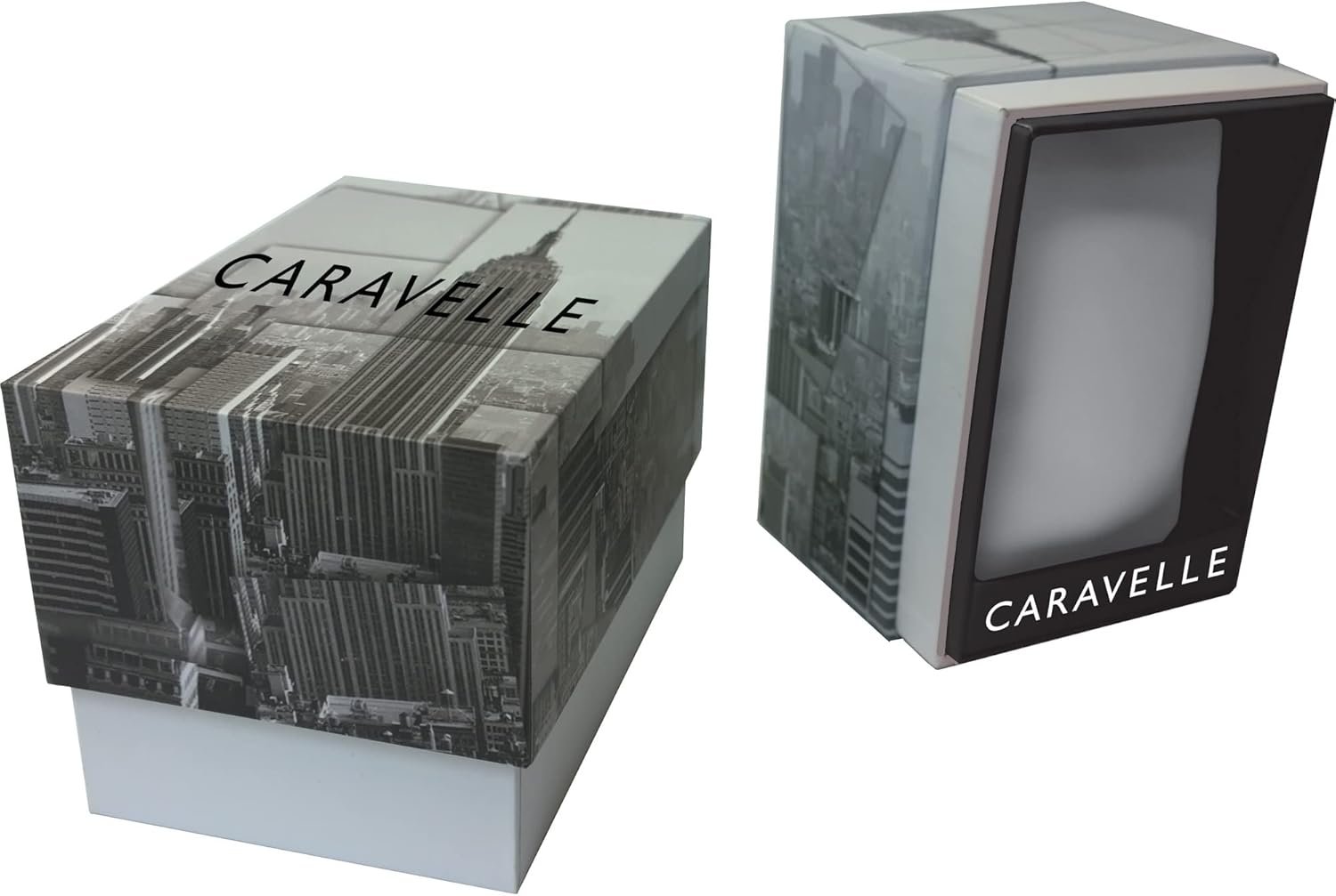 Caravelle By Bulova Ladies Classic Crystal 3 Hand Quartz Watch Roman Numeral Markers Rectangle Case Curved Mineral Cryst 2