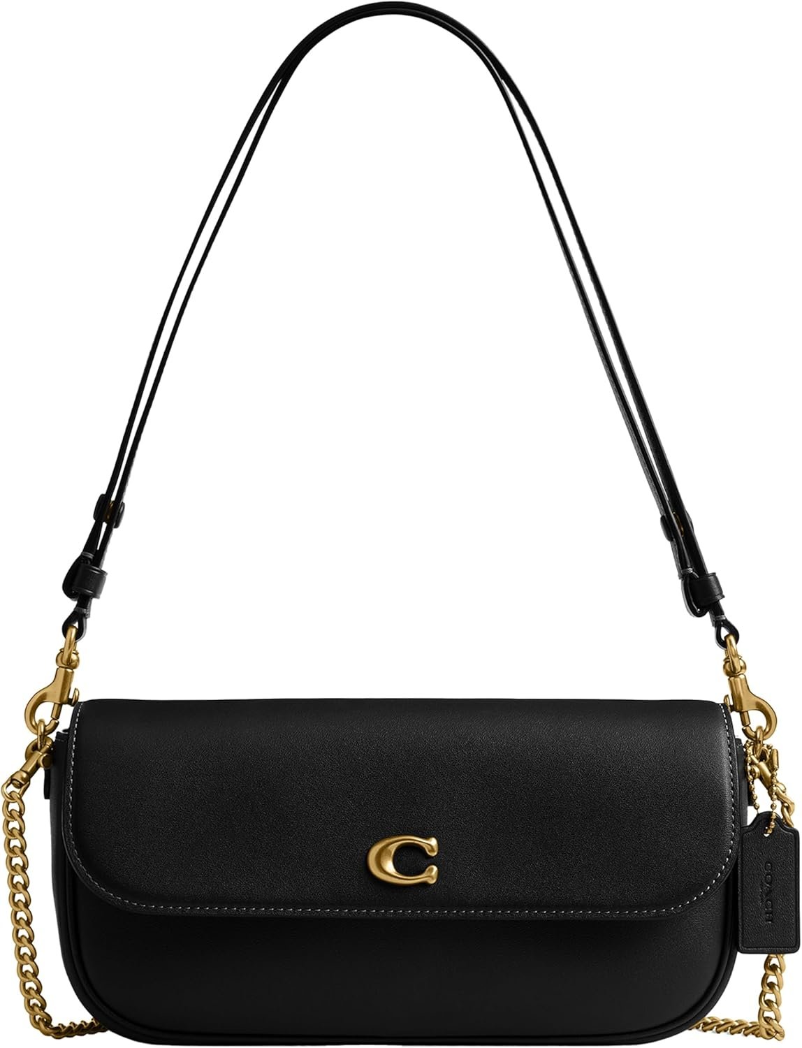 Coach Brook Flap Chain Bag B4black