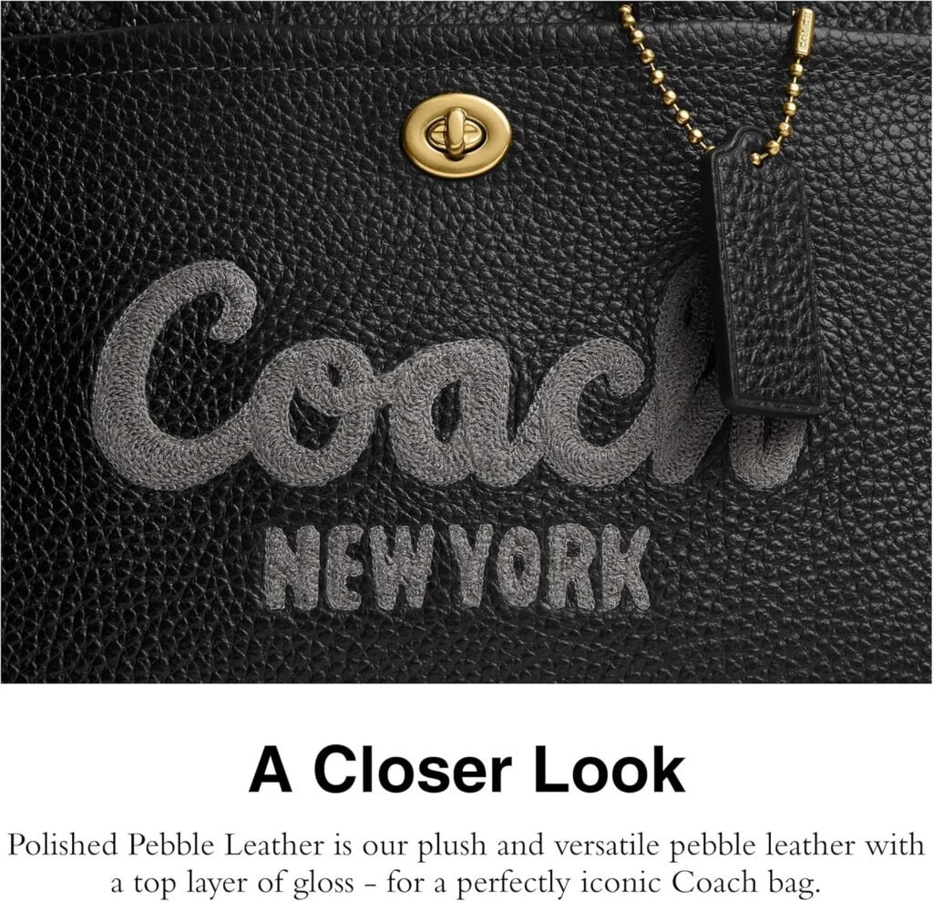 Coach Bubble Leather Cargo Tote 26, B4/Black