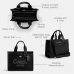 Coach Bubble Leather Cargo Tote 26 B4black 5 150x150