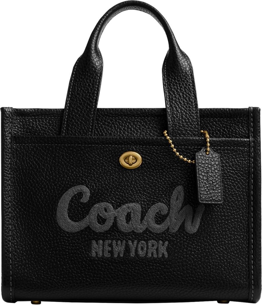 Coach Bubble Leather Cargo Tote 26, B4/Black