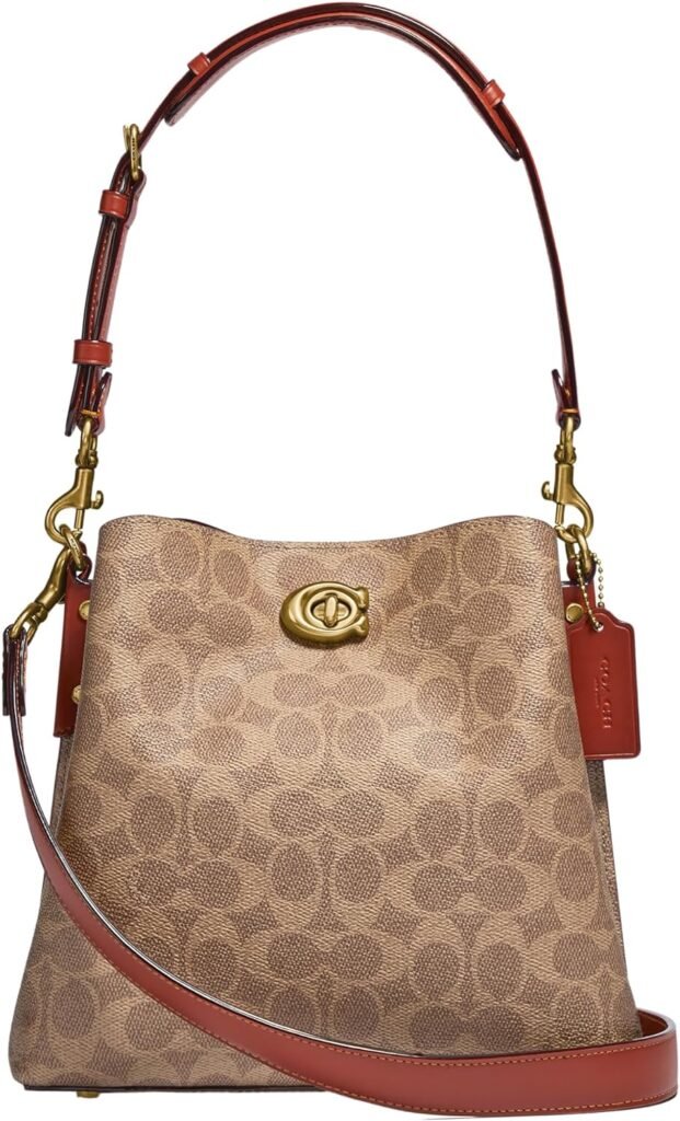 Coach Coated Canvas Signature Willow Bucket 24
