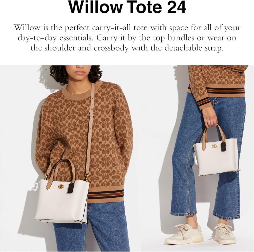 Coach Color-Block Leather Willow Tote 24 Coach Color-Block Leather Willow Tote 24