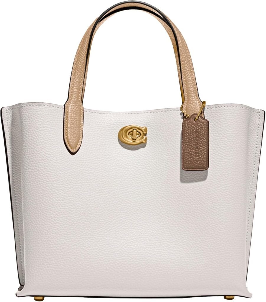 Coach Color-Block Leather Willow Tote 24 Coach Color-Block Leather Willow Tote 24