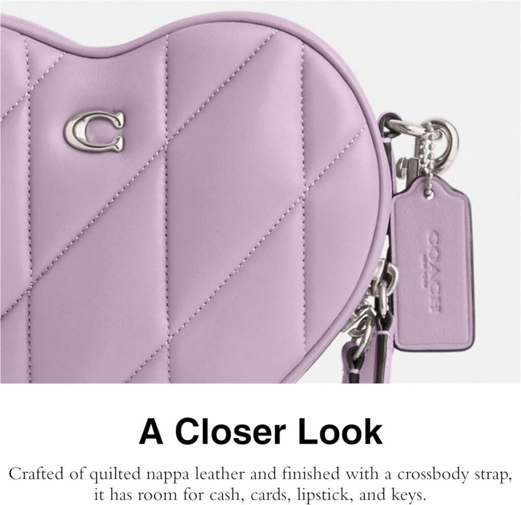Coach Quilted Leather Heart Crossbody