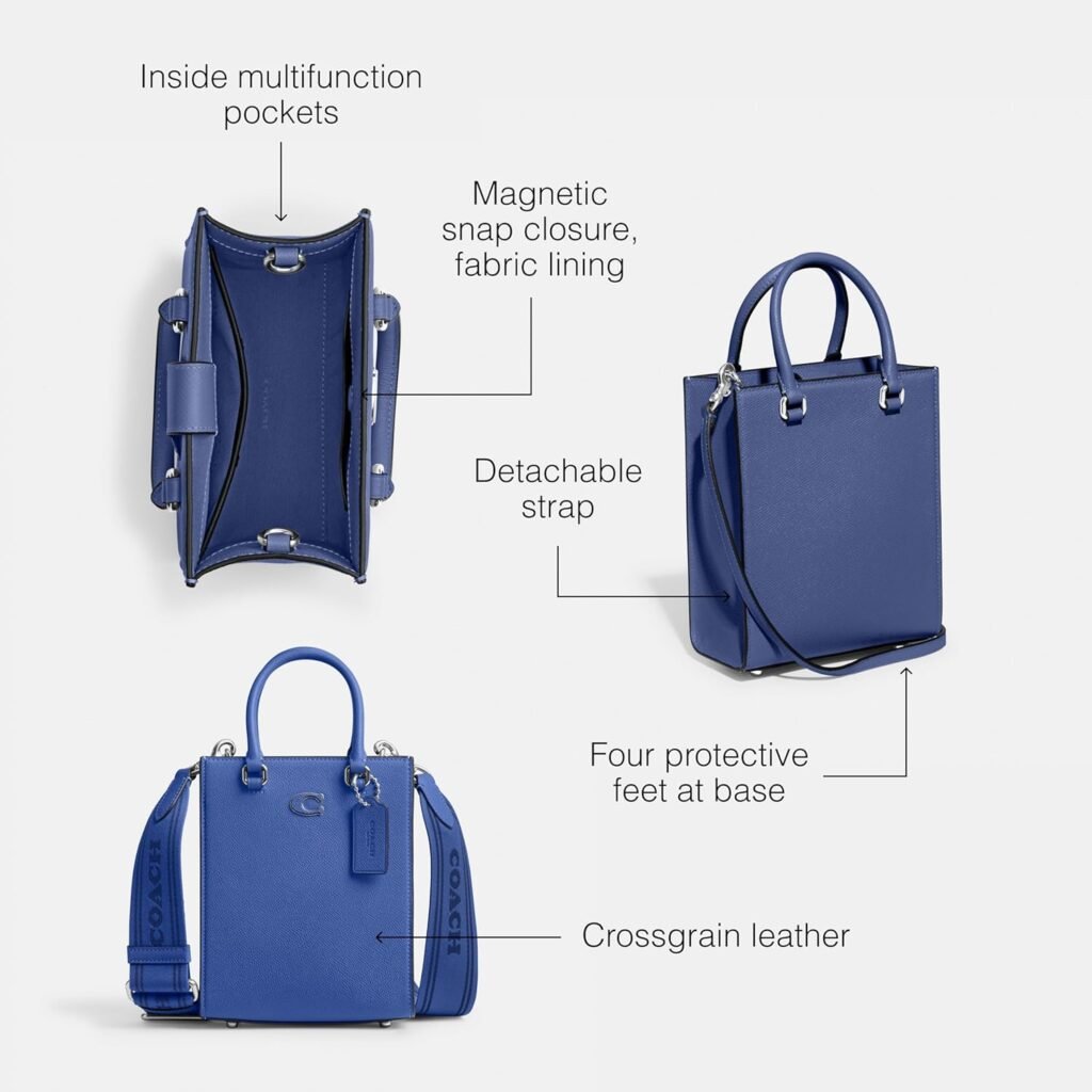 Coach Tote 16, Blueberry Coach Tote 16, Blueberry