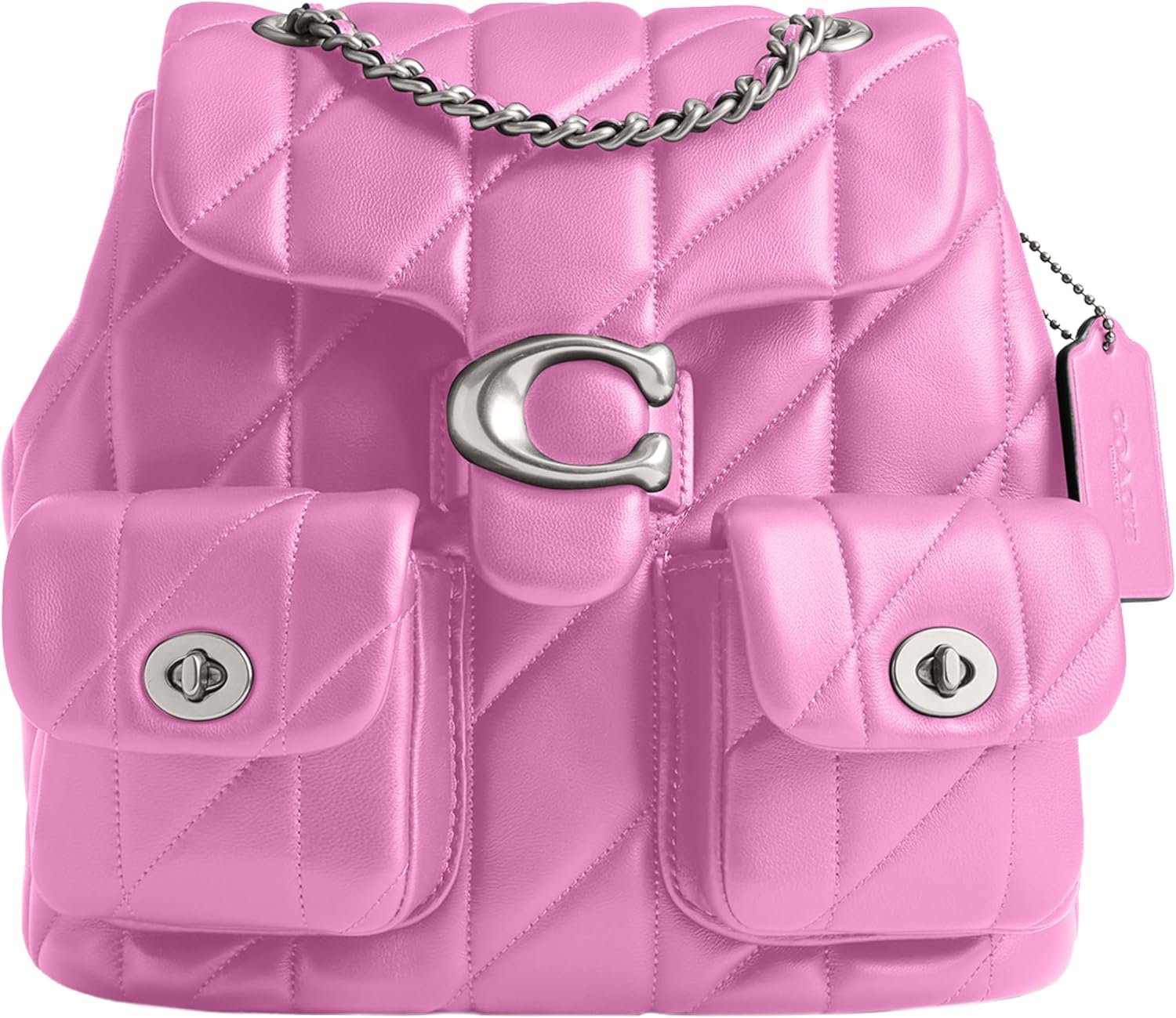 Coach Womens Quilted Tabby Backpack Lhfuschia One Size