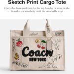 Coach Womens Sketch Print Cargo Tote 3 150x150