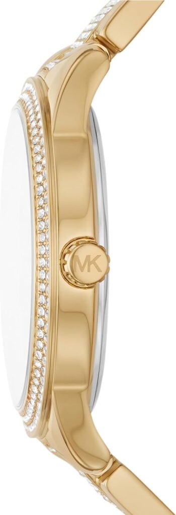 Michael Kors Tibby Womens Watch, Stainless Steel and Pavé Crystal Multifunction Watch for Women