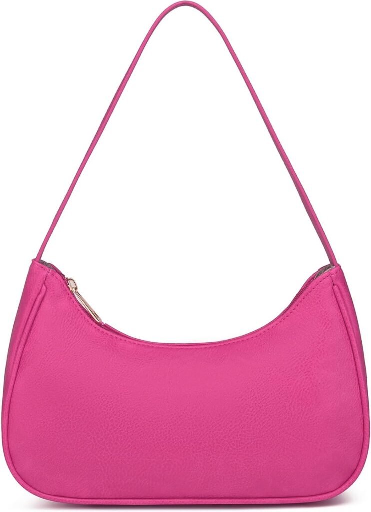 Afashor Shoulder Bags for Women Vegan Leather Hobo Sling Tote Handbag Retro Clutch Purse with Zipper Closure