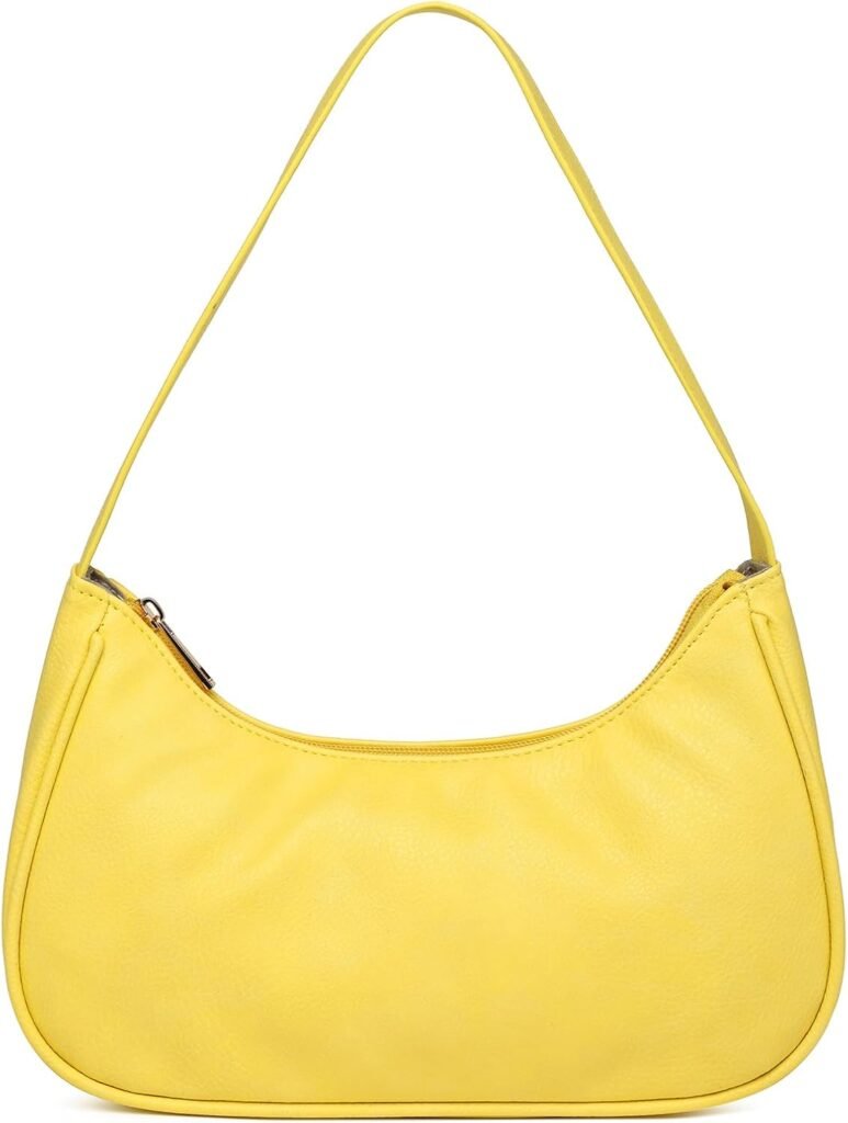 Afashor Shoulder Bags for Women Vegan Leather Hobo Sling Tote Handbag Retro Clutch Purse with Zipper Closure