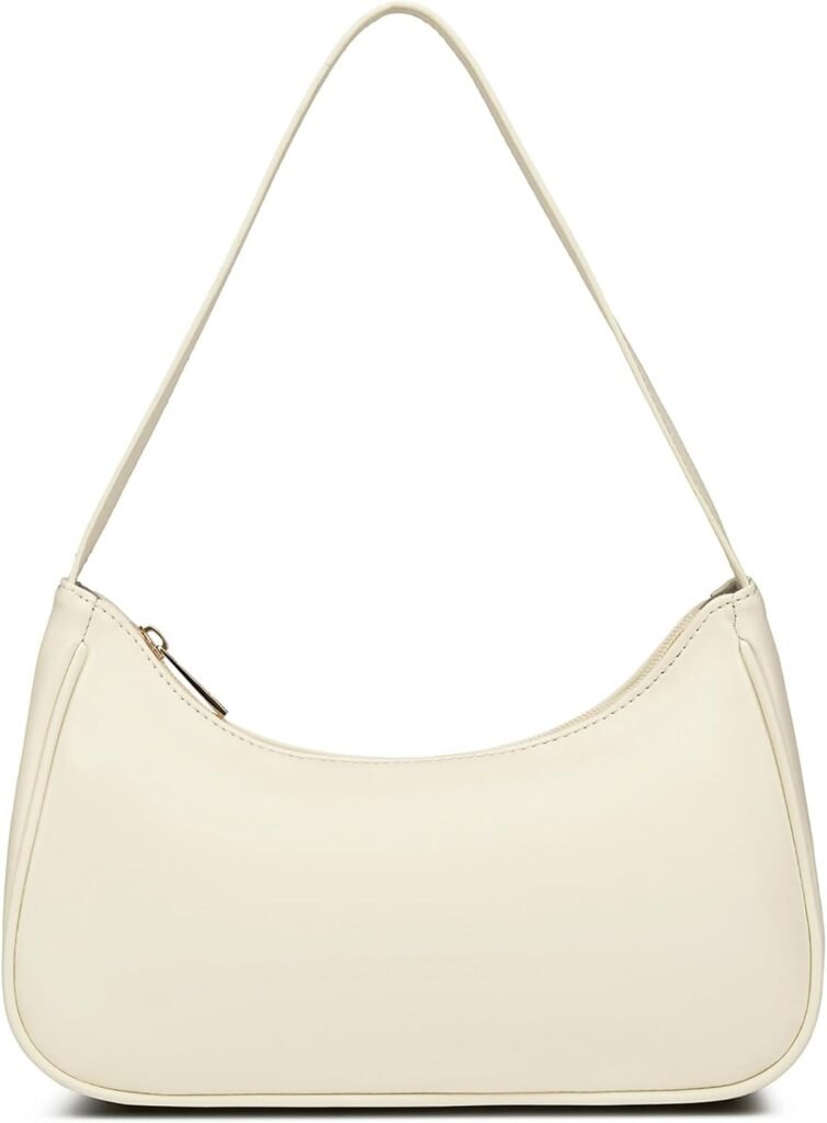 Afashor Shoulder Bags for Women Vegan Leather Hobo Sling Tote Handbag Retro Clutch Purse with Zipper Closure