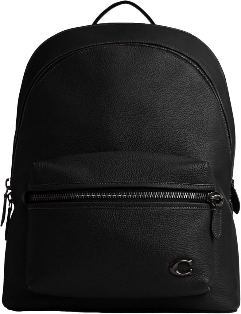 Coach Charter Backpack, Black Denim