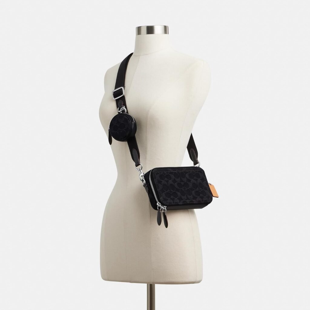Coach Charter Slim Crossbody, Black Denim