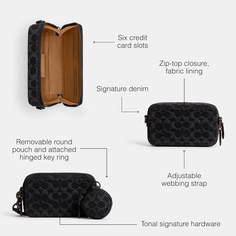 Coach Charter Slim Crossbody Black Denim Review