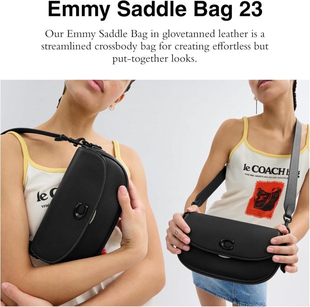 Coach Emmy Saddle Bag 23, Black
