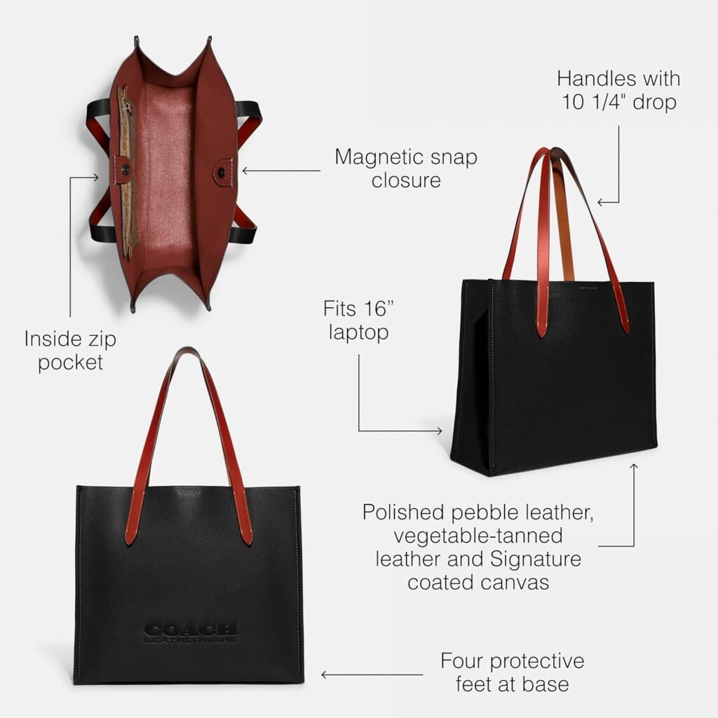 Coach Relay Tote in Pebble Leather