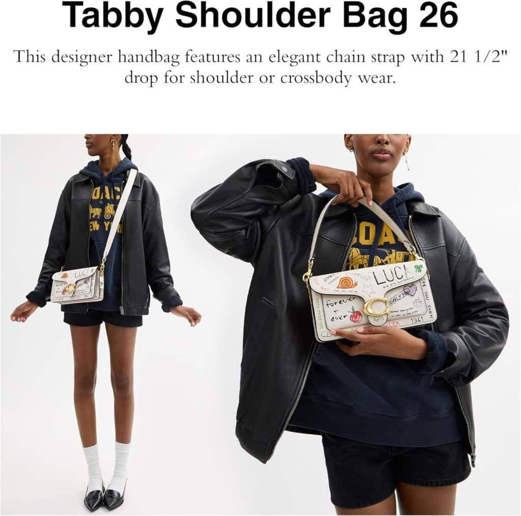 Coach Tabby Shoulder Bag 26 with Sketch Print