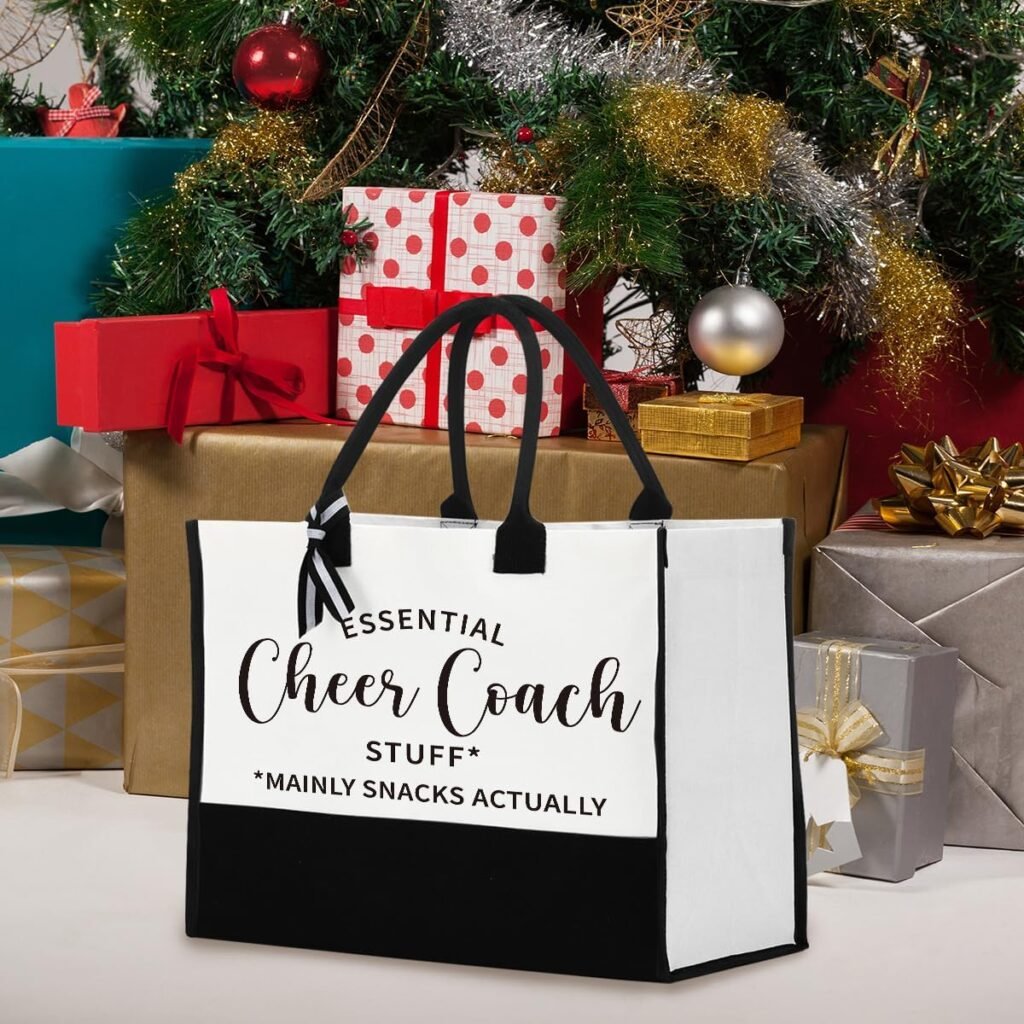 Coach Tote Bags for Women Cheerleading Cheerleader Gifts for Women Cheer Coach Tote Bag for Physical Education Team Gym Ballet Dance Teacher