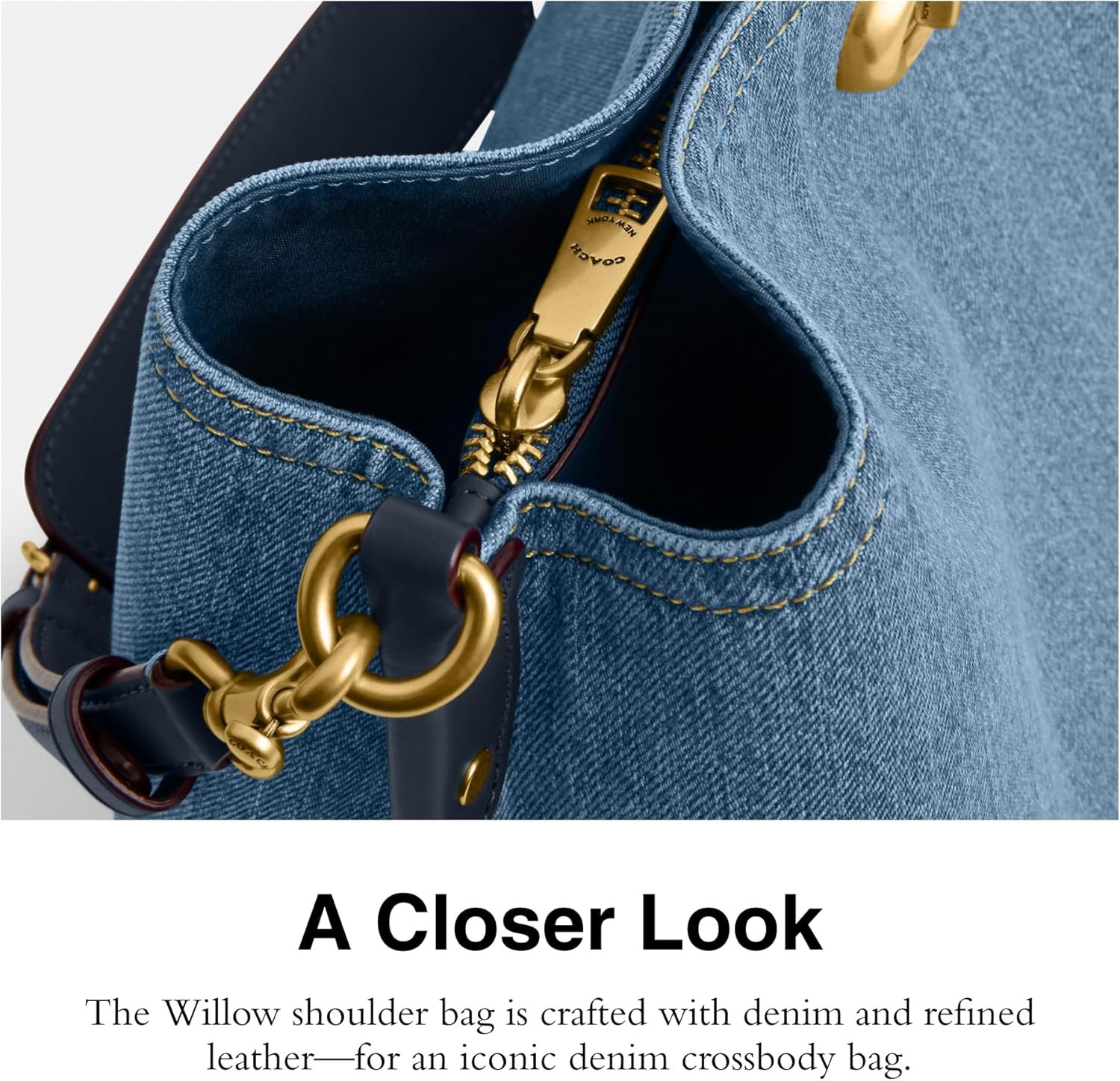 Coach Willow Shoulder Bag Indigo 3