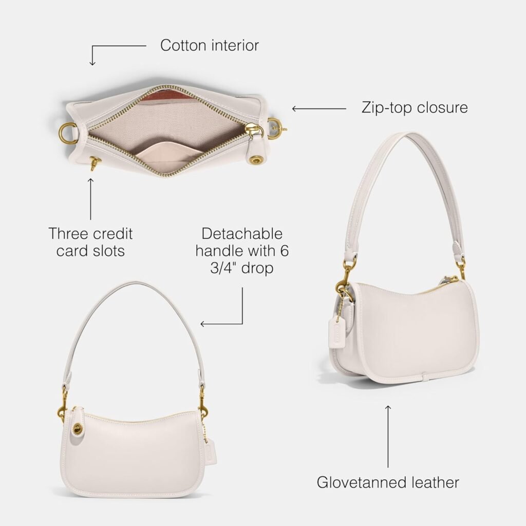 Coach Womens The Coach Originals Glovetanned Leather Swinger 20