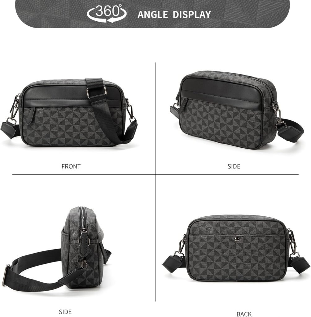 Crossbody Bag for Mens, Mens commuter shoulder bag, Travel bag Work Business Small mens satchel