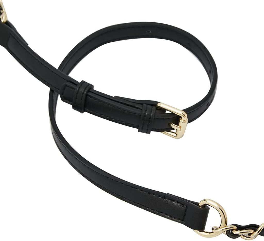 LAORENTOU Womens Leather Adjustable Chain Straps for Crossbody Bag Shoulder Purse Replacement Straps for Satchel Handbags
