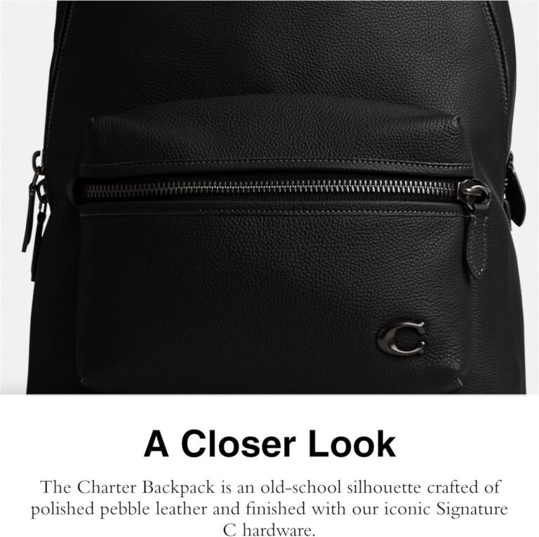 The Coach Charter Backpack, Black Denim Review