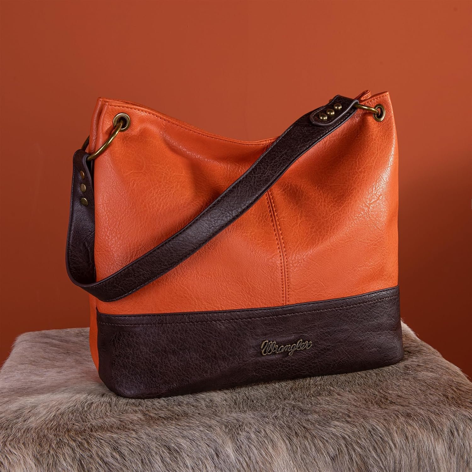 Wrangler Hobo Bags For Women Vegan Leather Top Handle Shoulder Purses And Handbags 1