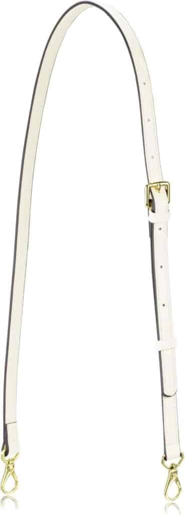 Allzedream Leather Purse Strap Replacement Crossbody Handbag Long Adjustable (White)