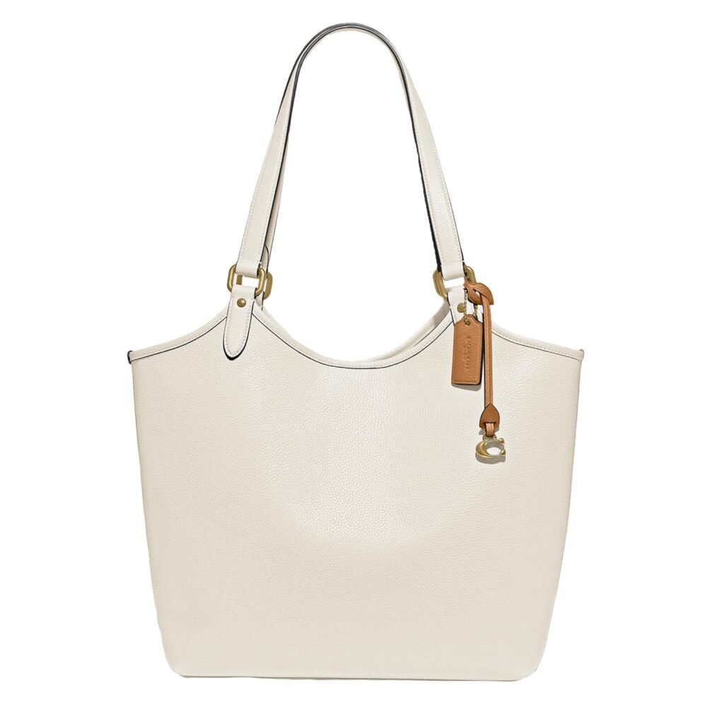 Coach Womens Polished Pebble Leather Day Tote Coach Womens Polished Pebble Leather Day Tote