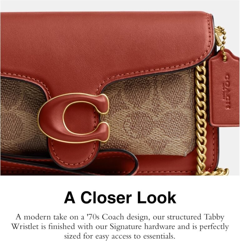 Coach Coated Canvas Signature Tabby Wristlet Review