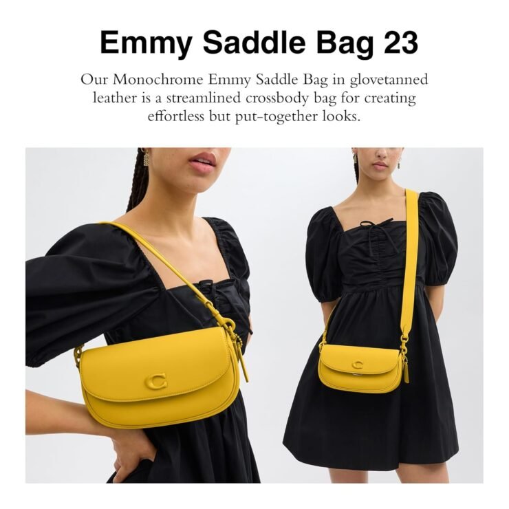 Coach Emmy Saddle Bag 23 Canary 3 740x740