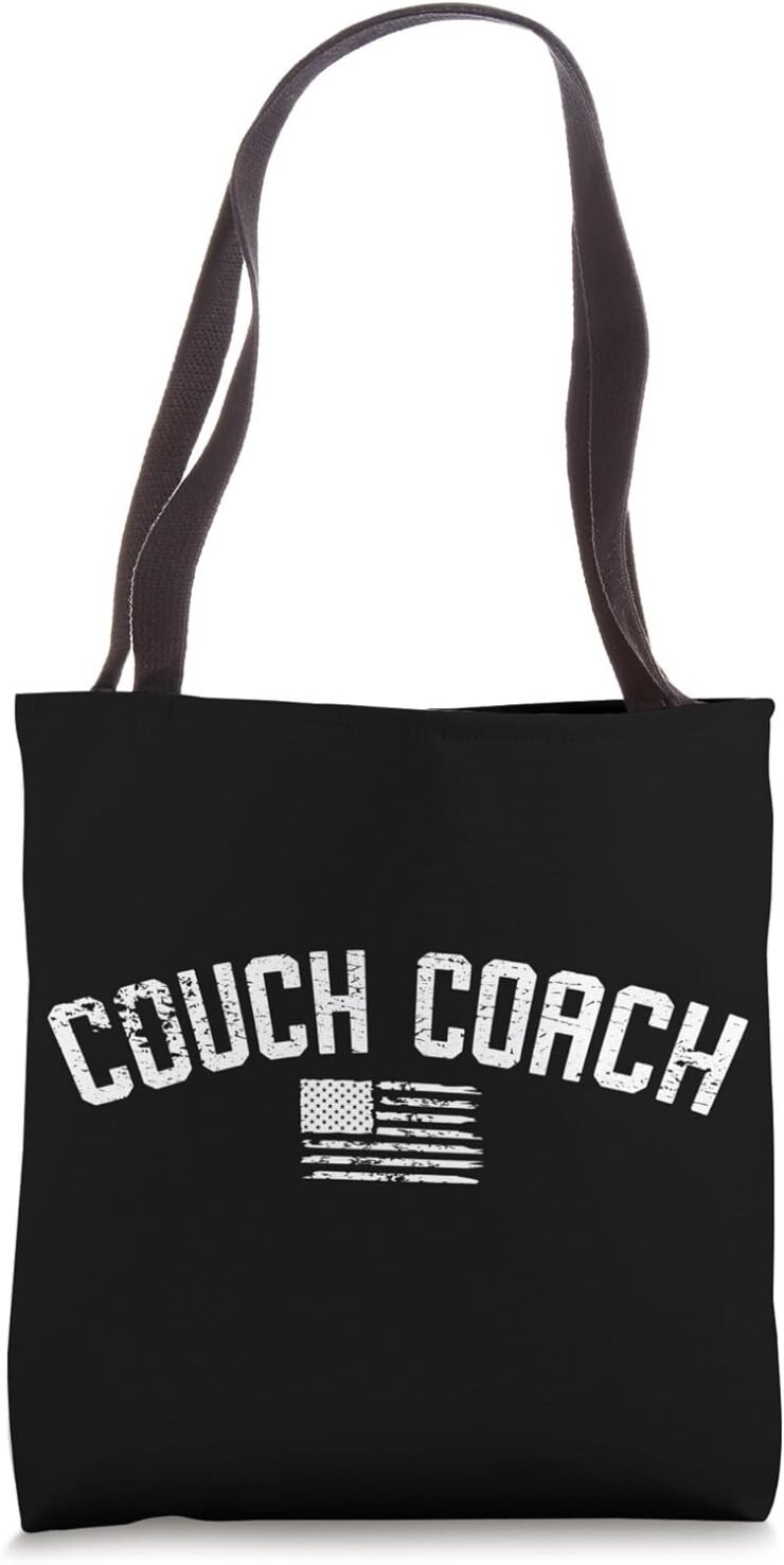 Couch Coach Funny Athletic Coach Football Tote Bag 740x1476