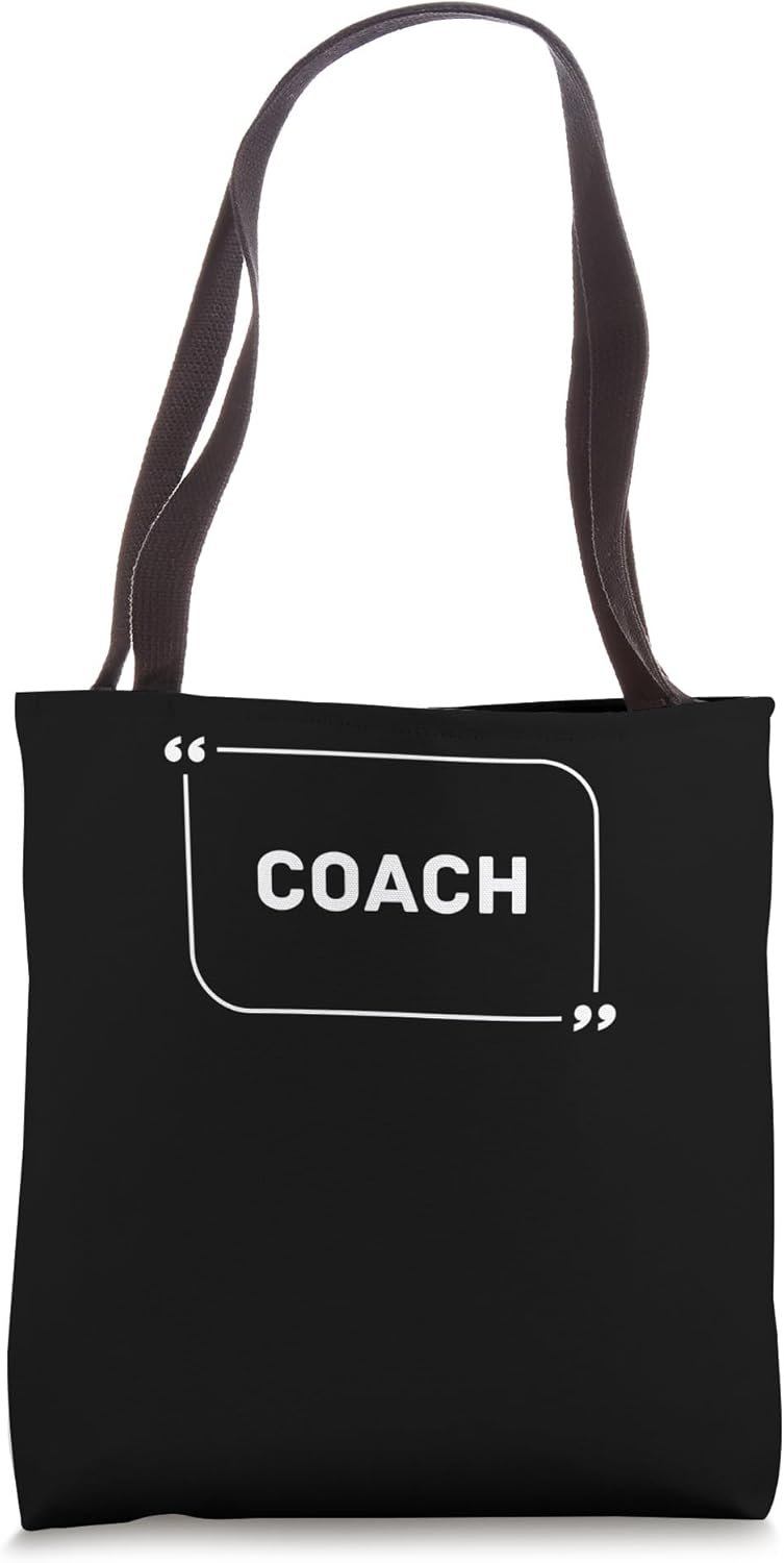 Introduce Coach Appreciation Cool Career Name Tag Admin Crew Tote Bag