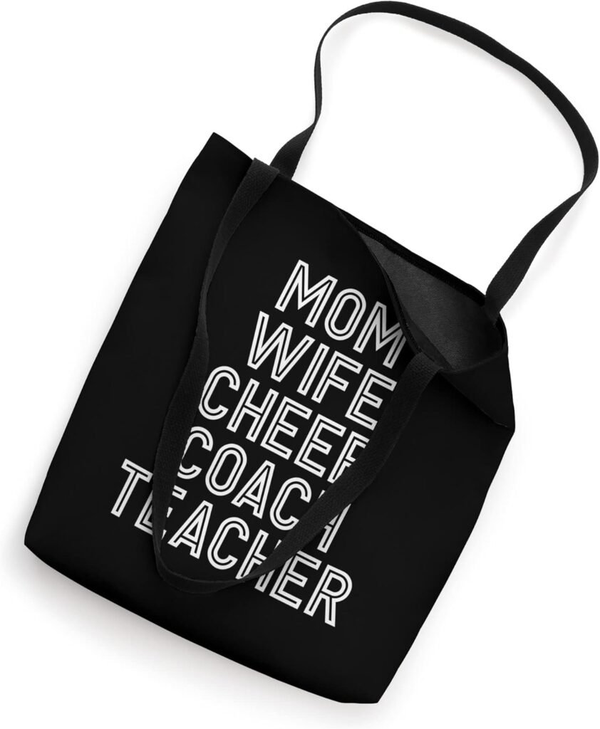 Teacher Mom Wife Cheer Coach Tote Bag