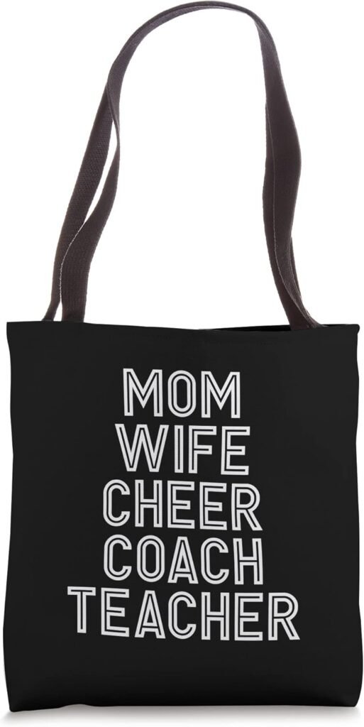 Teacher Mom Wife Cheer Coach Tote Bag