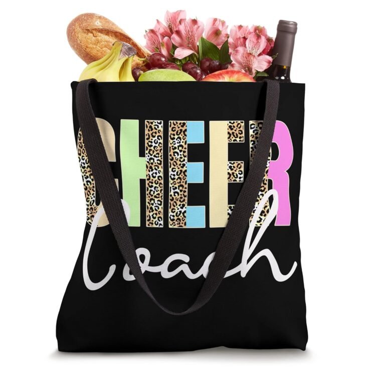 Cheer Coach Leopard Cheerleading Tote Bag Review 740x740