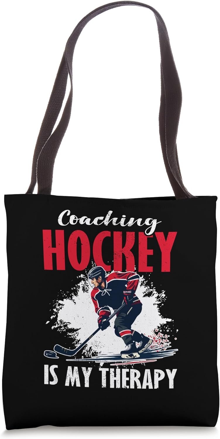 Ice Hockey Coach Dad Tote Bag