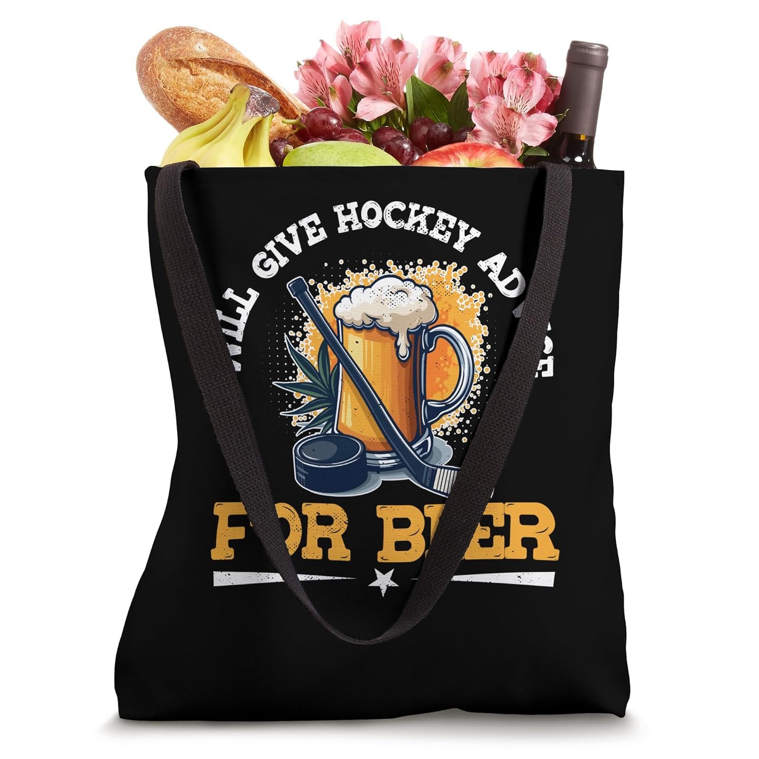 Ice Hockey Coach Dad Tote Bag