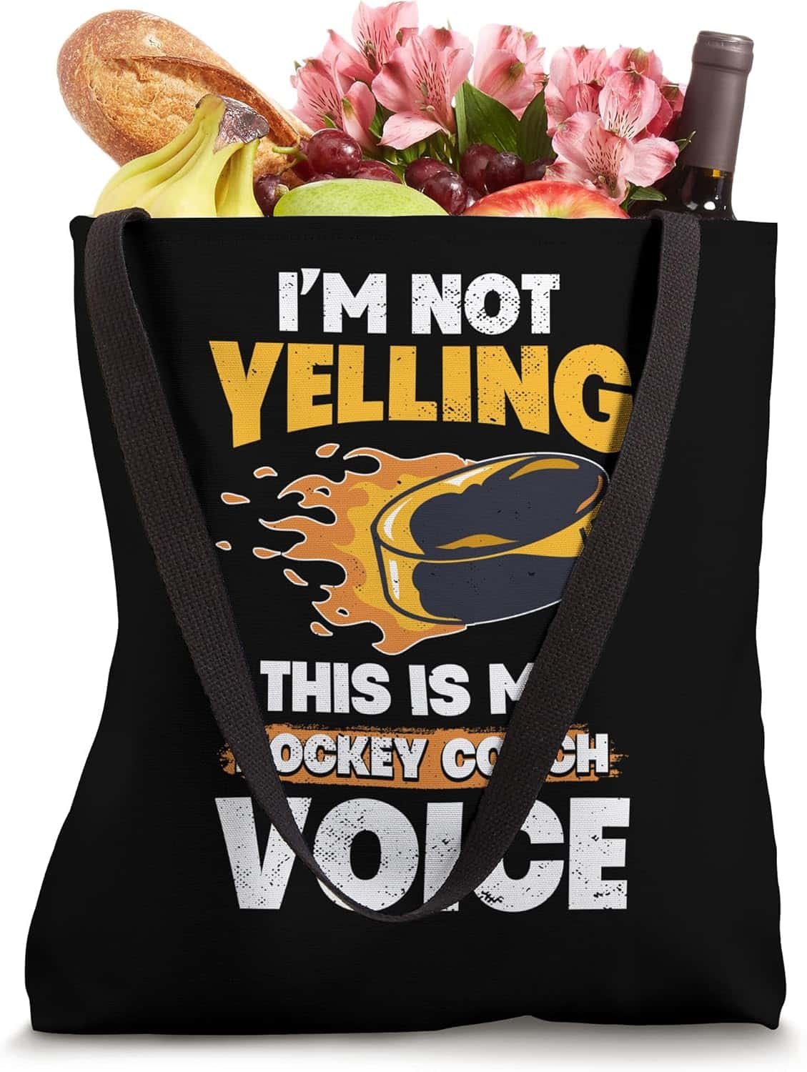Ice Hockey Coach Dad Tote Bag