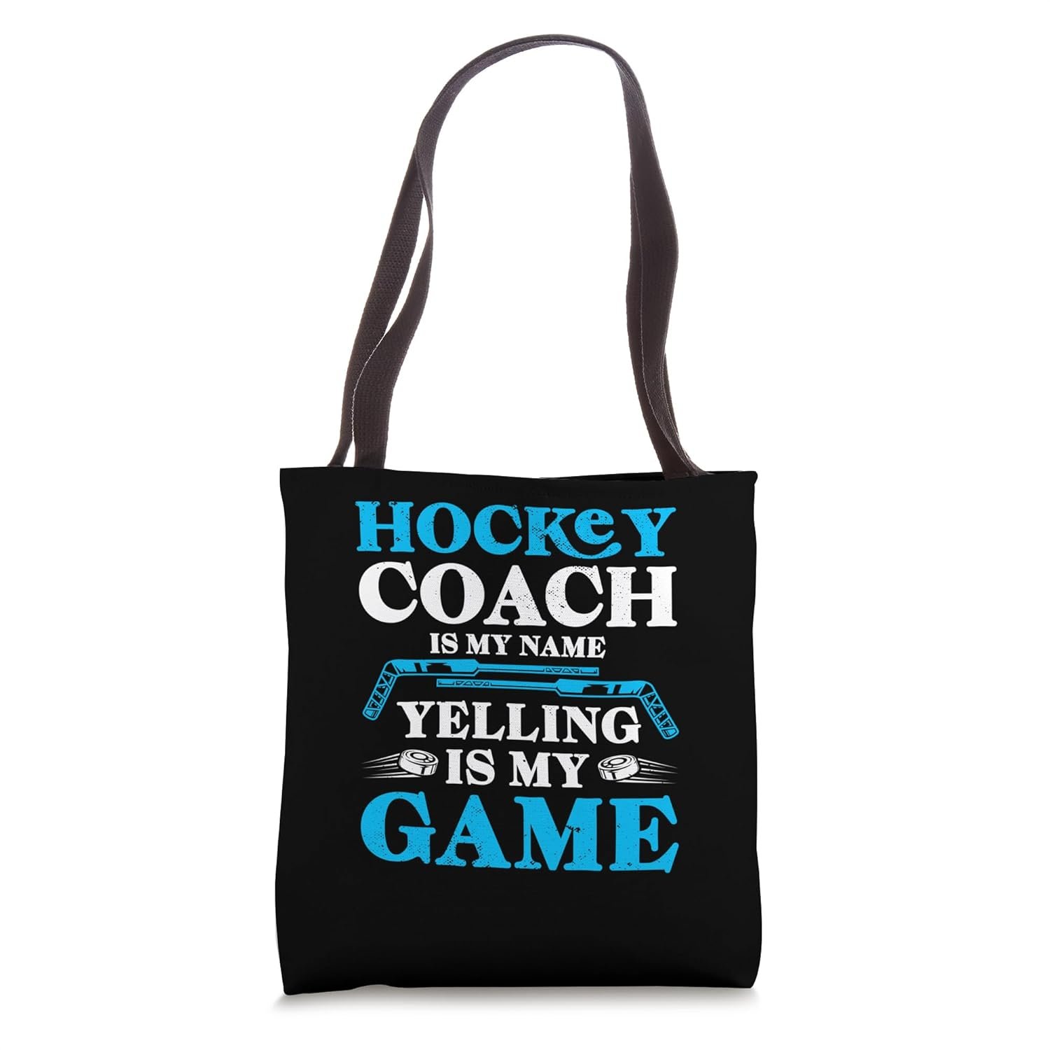 Ice Hockey Coach Dad Tote Bag