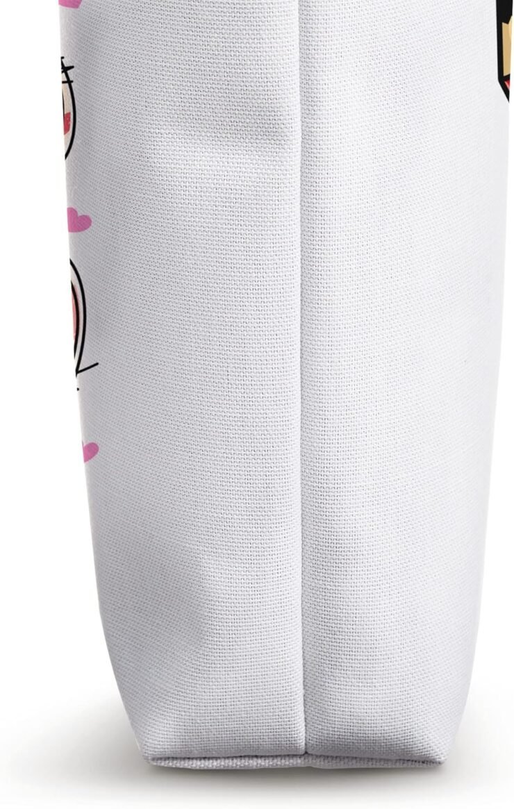 Teacher Coach Love Heart Leopard Plaid Valentines Day Tote Bag 2 740x1165