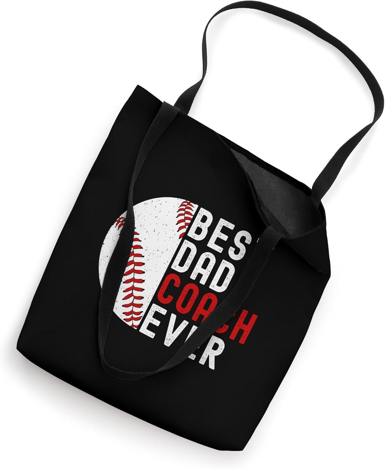 Best Dad Coach Ever Funny Baseball Fathers Day Tote Bag