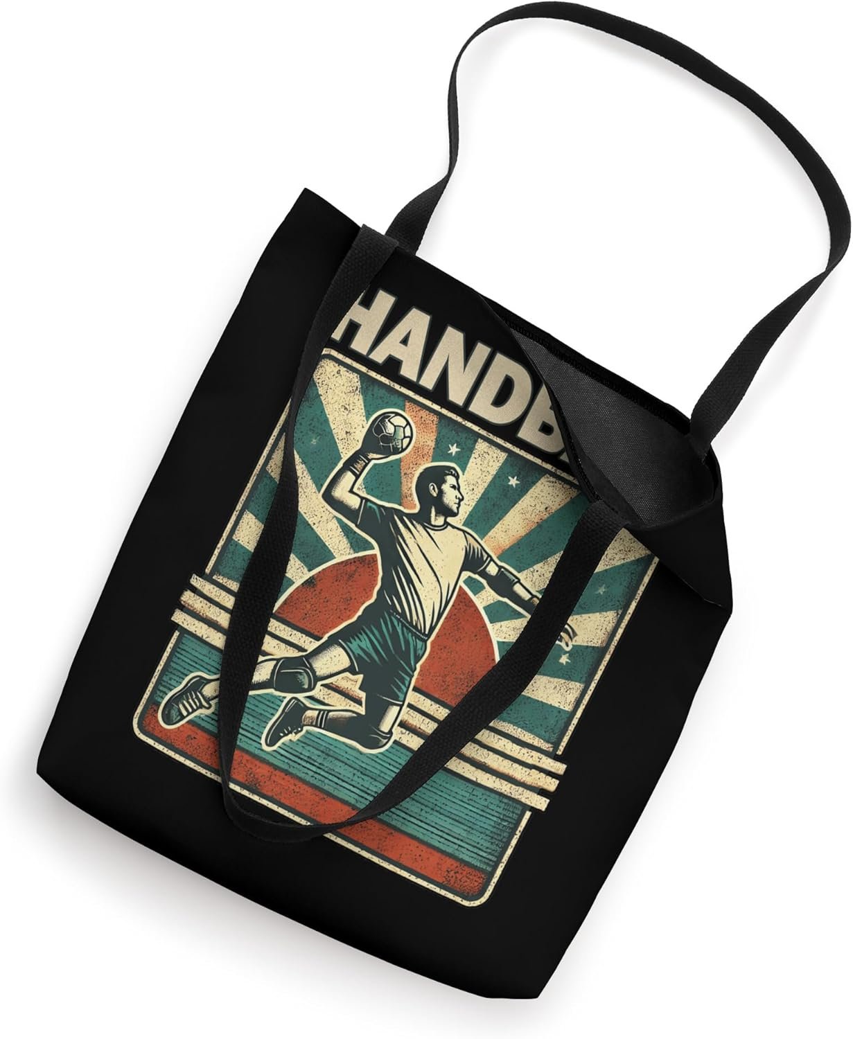 Handball Handballer Vintage Style Handball Player Fan Coach Tote Bag
