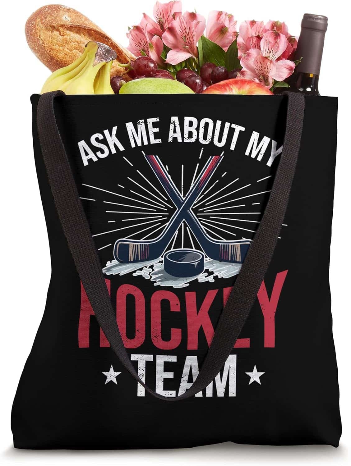 Ice Hockey Coach Dad Tote Bag