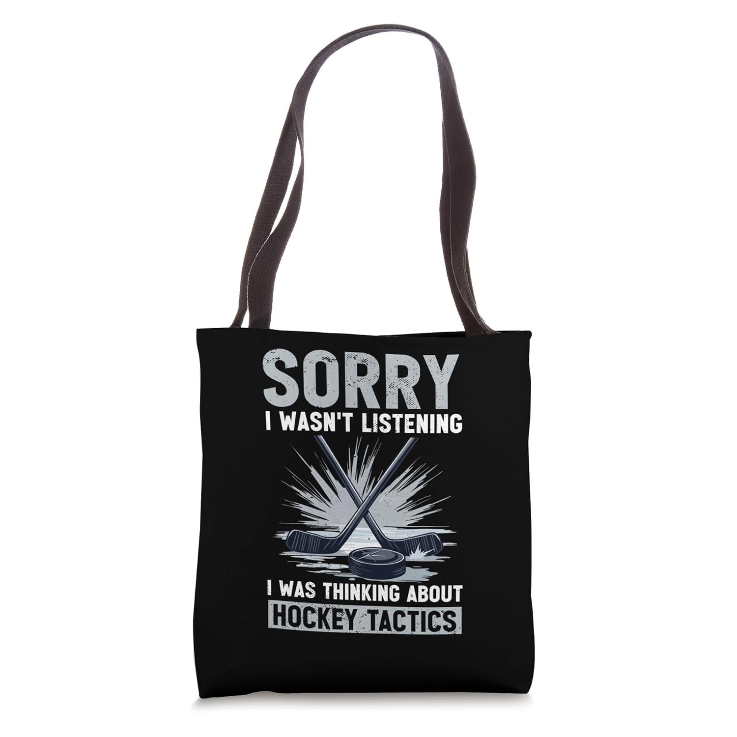 Ice Hockey Coach Dad Tote Bag