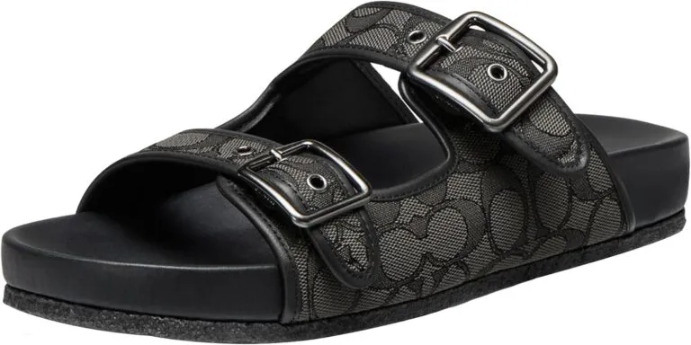 Coach Men&rsquo;s Signature and Leather Buckle Strap Sandal Review