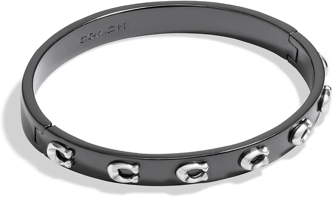 Coach Pegged C Logo Hinged Bangle Bracelet 3