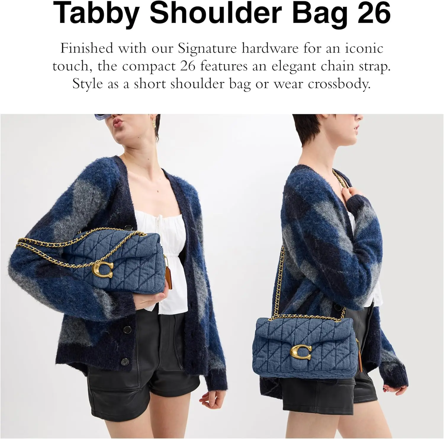 Coach Tabby Shoulder Bag 26 Indigo 2